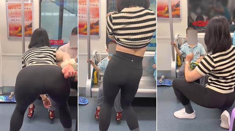 เต้นยั่วเด็กในรถไฟฟ้า เต้นยั่วเด็กในรถไฟฟ้า