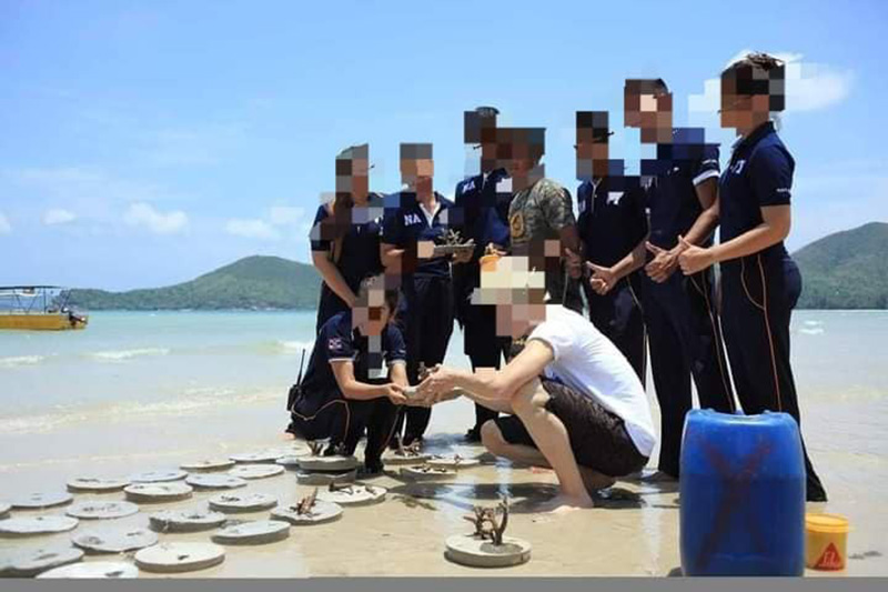 ฉะเละ ! CSR สุดพัง เอาปะการังจากทะเลมาหัก ฉะเละ ! CSR สุดพัง เอาปะการังจากทะเลมาหัก