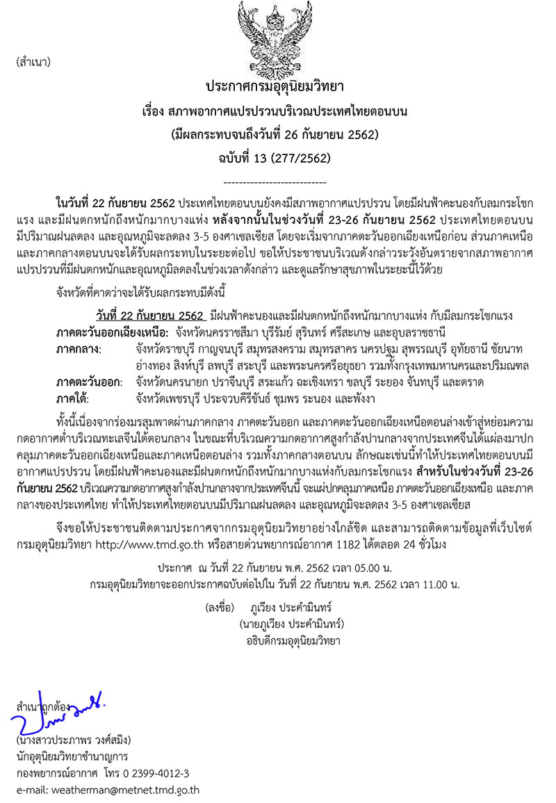 อากาศแปรปรวน อากาศแปรปรวน
