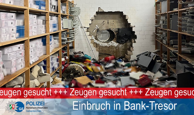 ห้องนิรภัยธนาคาร ถูกคนร้ายเจาะทะลุ ห้องนิรภัยธนาคาร ถูกคนร้ายเจาะทะลุ