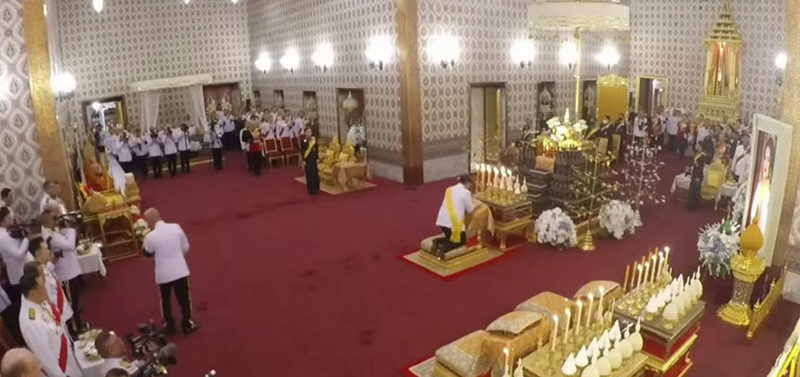 พิธีธรรมสวดพระอภิธรรมพระบรมศพ สมเด็จพระบรมราชชนนีพันปีหลวง