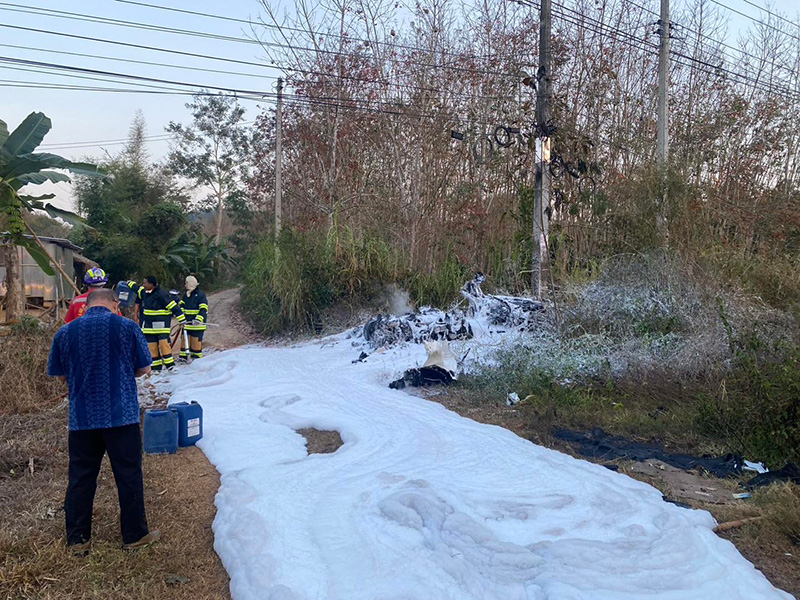 ซูเปอร์คาร์ไฟไหม้