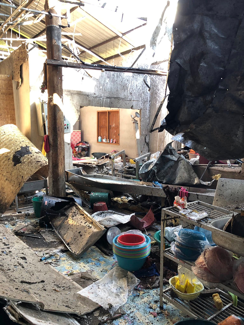 โรงงานขนมจีนระเบิด