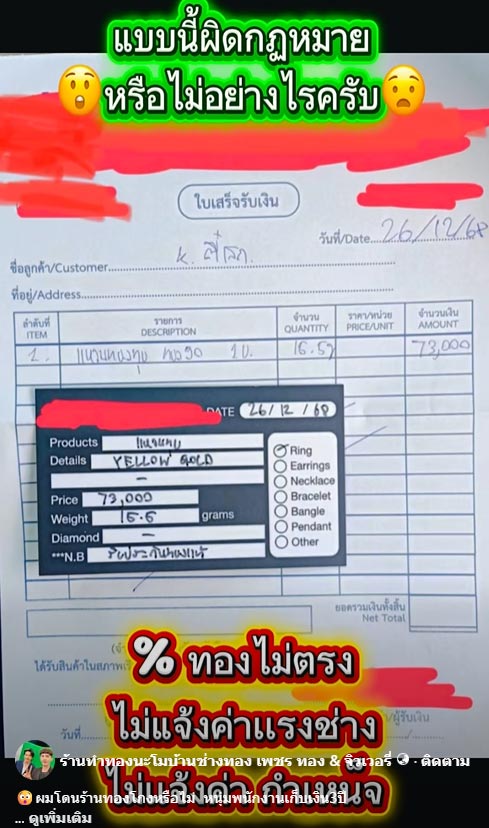 ดราม่าแหวนทอง