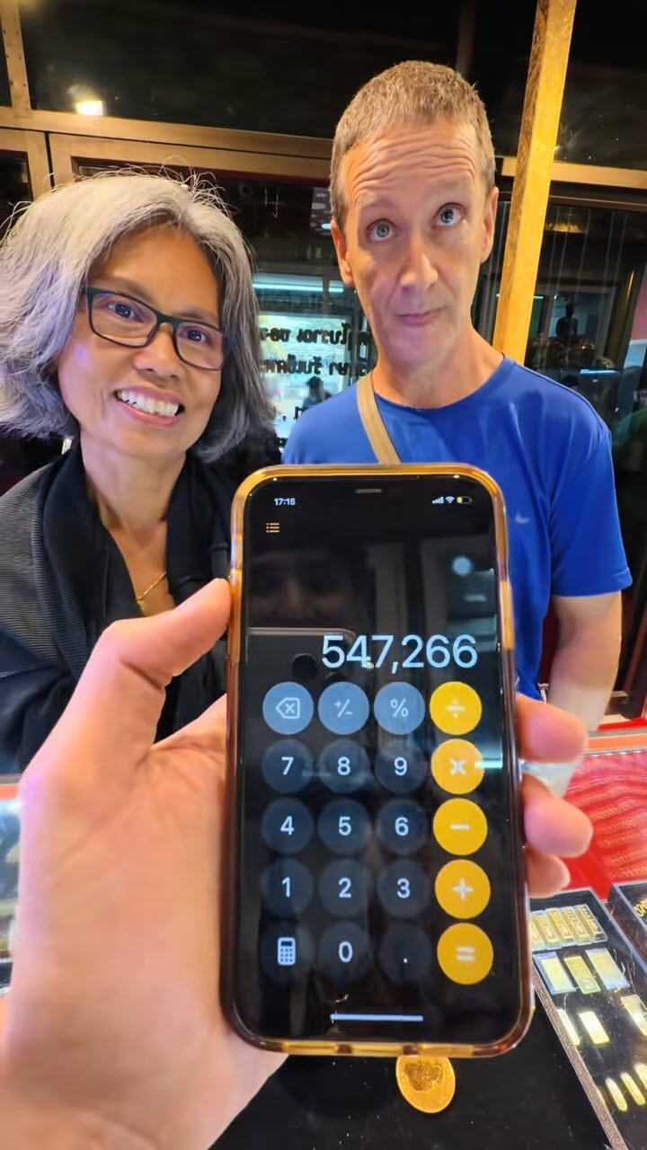 เขยฝรั่งหอบทองจากนอกมาขาย รู้ราคาจริงถึงกับว้าว