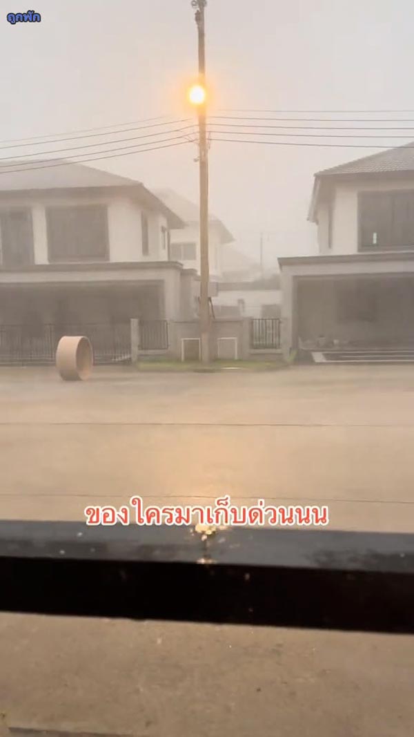 ฝนตกหนัก ลมพัดแรง
