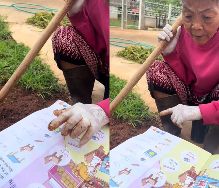 ยายสอนการบ้านหลาน สำเนียงเป๊ะ