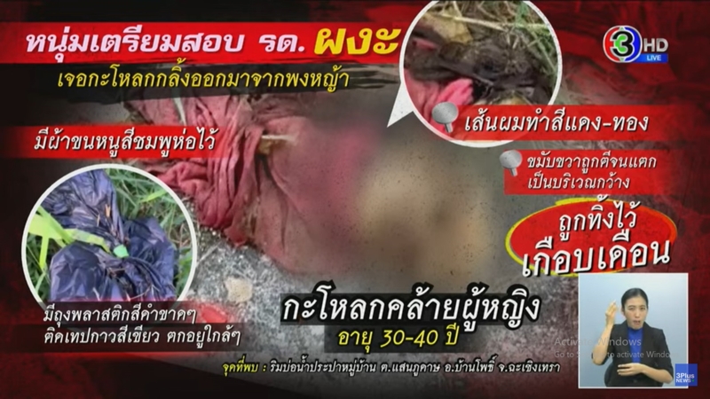 หัวมนุษย์กลิ้งจากพงหญ้า หัวมนุษย์กลิ้งจากพงหญ้า