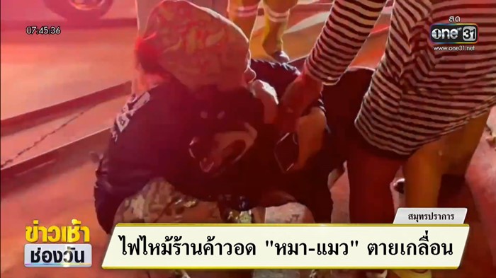 ไฟไหม้ร้านค้าตลาดเรือบิน เจ้าของร่ำไห้ หมา-แมวที่เก็บมาเลี้ยงนับสิบตัวตายคากองเพลิง ไฟไหม้ร้านค้าตลาดเรือบิน เจ้าของร่ำไห้ หมา-แมวที่เก็บมาเลี้ยงนับสิบตัวตายคากองเพลิง