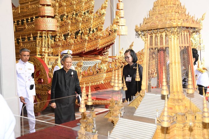  กรมสมเด็จพระเทพฯ ทรงบวงสรวงราชรถ พิธีถวายพระเพลิงพระบรมศพ สมเด็จพระพันปีหลวง