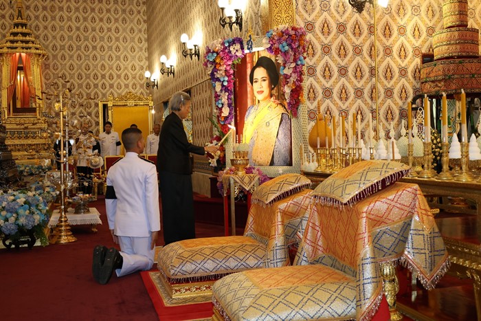  กรมสมเด็จพระเทพฯ ทรงบวงสรวงราชรถ พิธีถวายพระเพลิงพระบรมศพ สมเด็จพระพันปีหลวง