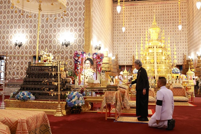  กรมสมเด็จพระเทพฯ ทรงบวงสรวงราชรถ พิธีถวายพระเพลิงพระบรมศพ สมเด็จพระพันปีหลวง