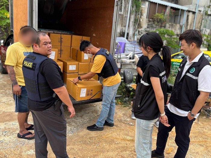 บุกค้น 5 จุด ทลายโรงงานผลิตยาแก้ไอปลอม