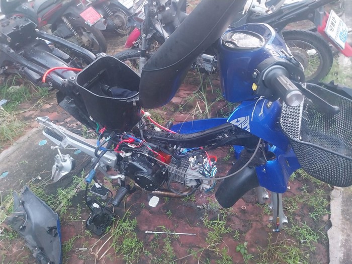 รถมอเตอร์ไซค์ถูกยึด