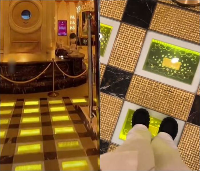 โรงแรมหรู งัดทองจากพื้น 