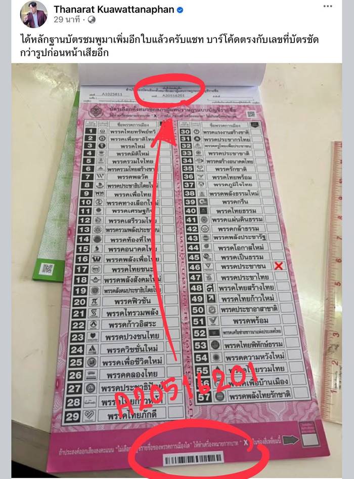 ปมบาร์โค้ด กกต. ส่องานงอก  