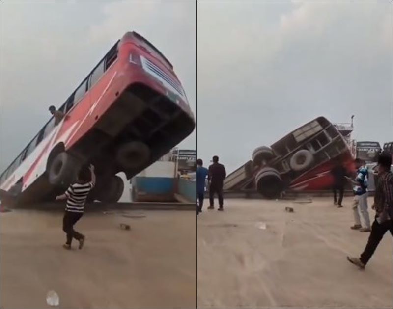 บัสพุ่งตกท่าเรือ ดับแล้ว 23 ราย 