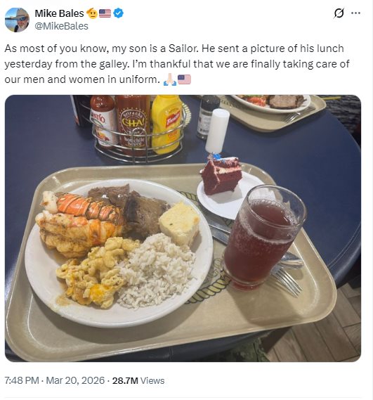 อาหารมื้อเลิศทหารเรือสหรัฐฯ 