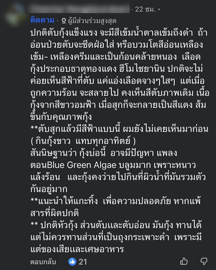 มันกุ้งสีนี้ คืออะไร 