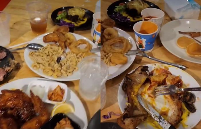 ร้านบุฟเฟ่ต์ แฉผัวเมียมหาภัย ถล่มสั่งอาหารจนล้นโต๊ะ ชักดาบค่าปรับ