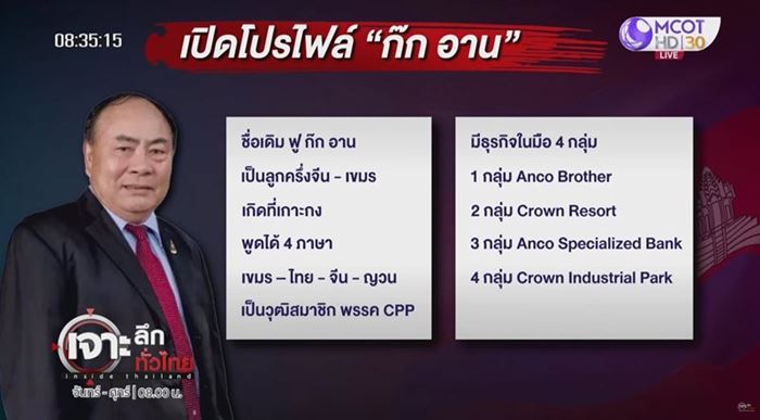 เปิดประวัติ ฟู ก๊กอาน คนใกล้ชิดฮุนเซน
