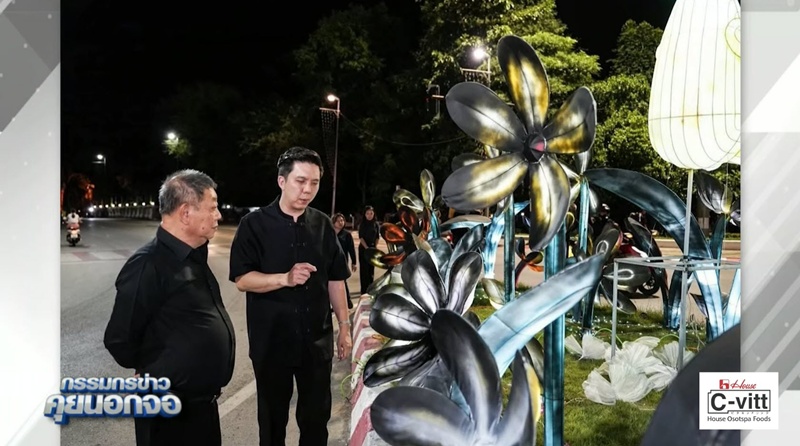 ดราม่า เทศบาลเชียงใหม่ พ่นสีดำทับดอกไม้รอบเมือง