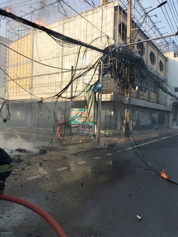 ไหม้ระทึก หม้อแปลงระเบิดย่านรามคำแหง