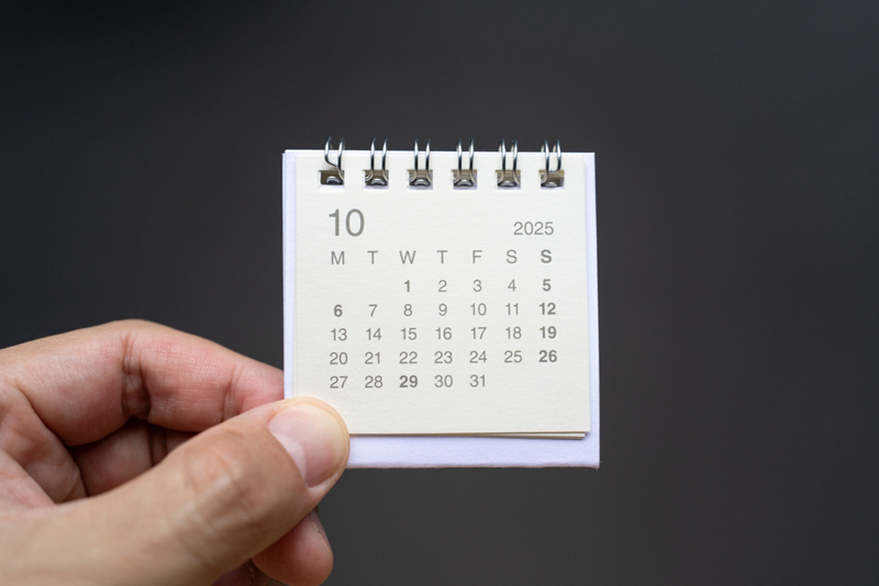 วันหยุดเดือนตุลาคม 2568