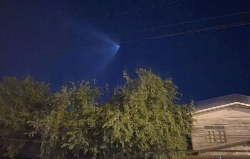 แสงปริศนารูปกรวยโผล่เหนือท้องฟ้าไทย