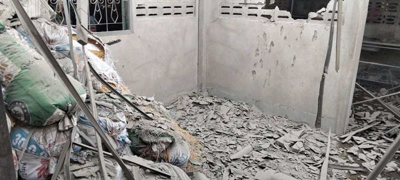 กระสุนปืนใหญ่กัมพูชาตกใส่บ้านประชาชนในสระแก้ว