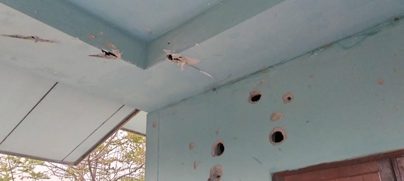 กระสุนปืนใหญ่กัมพูชาตกใส่บ้านประชาชนในสระแก้ว