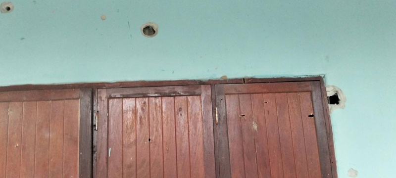 กระสุนปืนใหญ่กัมพูชาตกใส่บ้านประชาชนในสระแก้ว