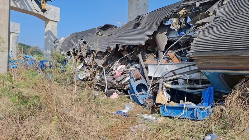 จ่ายเยียวยาให้ผู้เสียชีวิต จากเหตุเครนถล่มทับรถไฟ