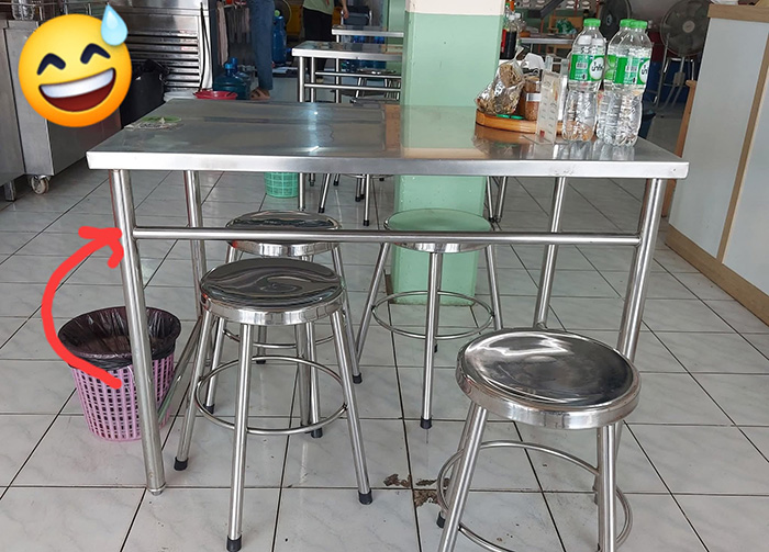 ลูกค้าข้องใจ โต๊ะร้านอาหารสุดฮิต